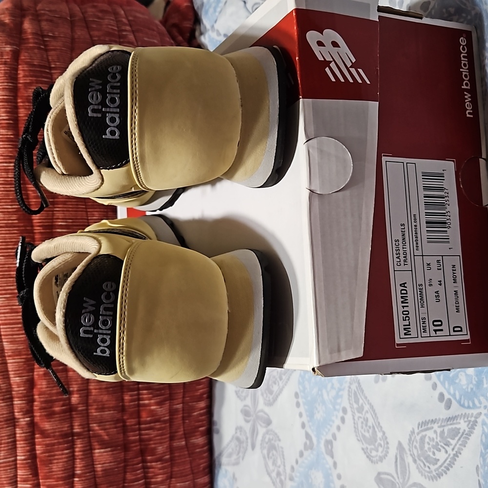 New Balance sz.10 Men's LikeNew! Style ML501MDA Light Khaki,black,white - Picture 5 of 9